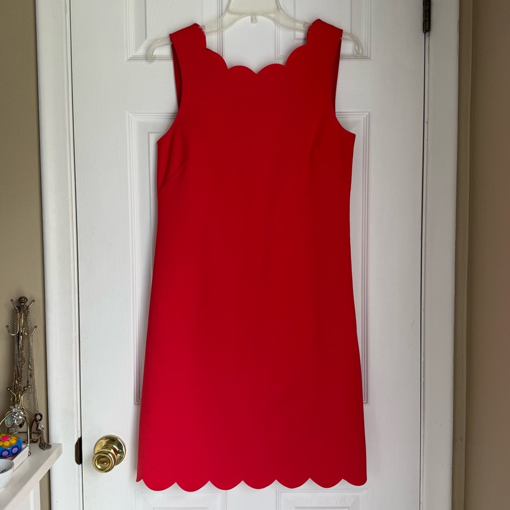 J. Crew Scallop-Hem Sleeveless Dress